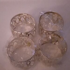 Set of Silver Plated Napkim Rings